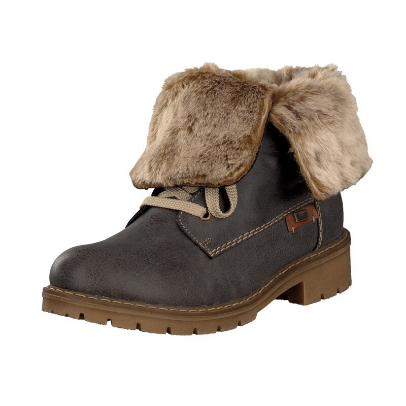 Botas Rieker Y9122-45 Para Mulher - Cinzentas